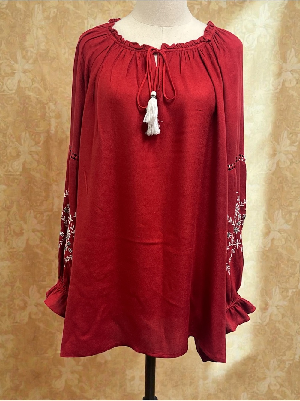 *LIKE NEW* Magnolia Red Viscose Knit Top